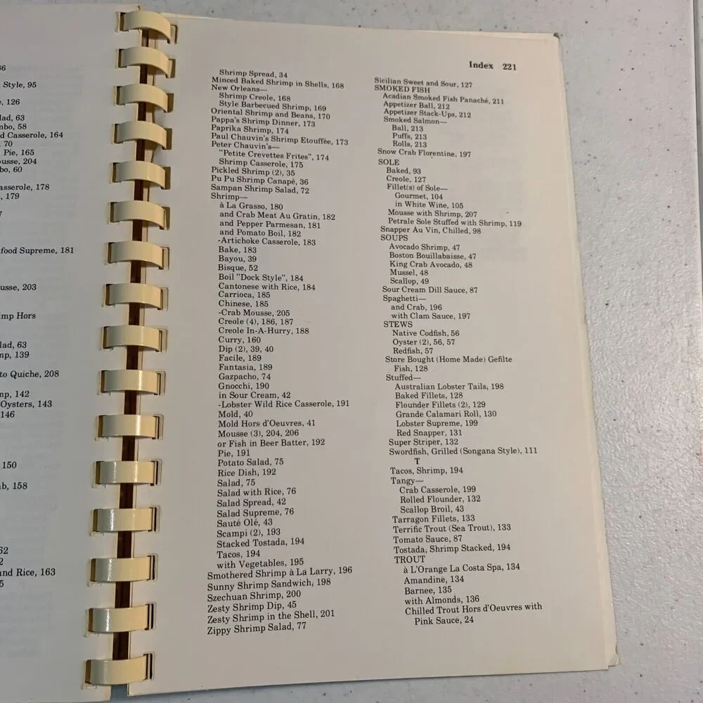 vintage cookbook Galley Greats fish seafood 1982 National Fisheries Institute